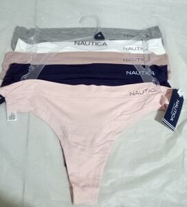 Nautica Women's Underwear Set in Pink, Navy, Gray, and White
